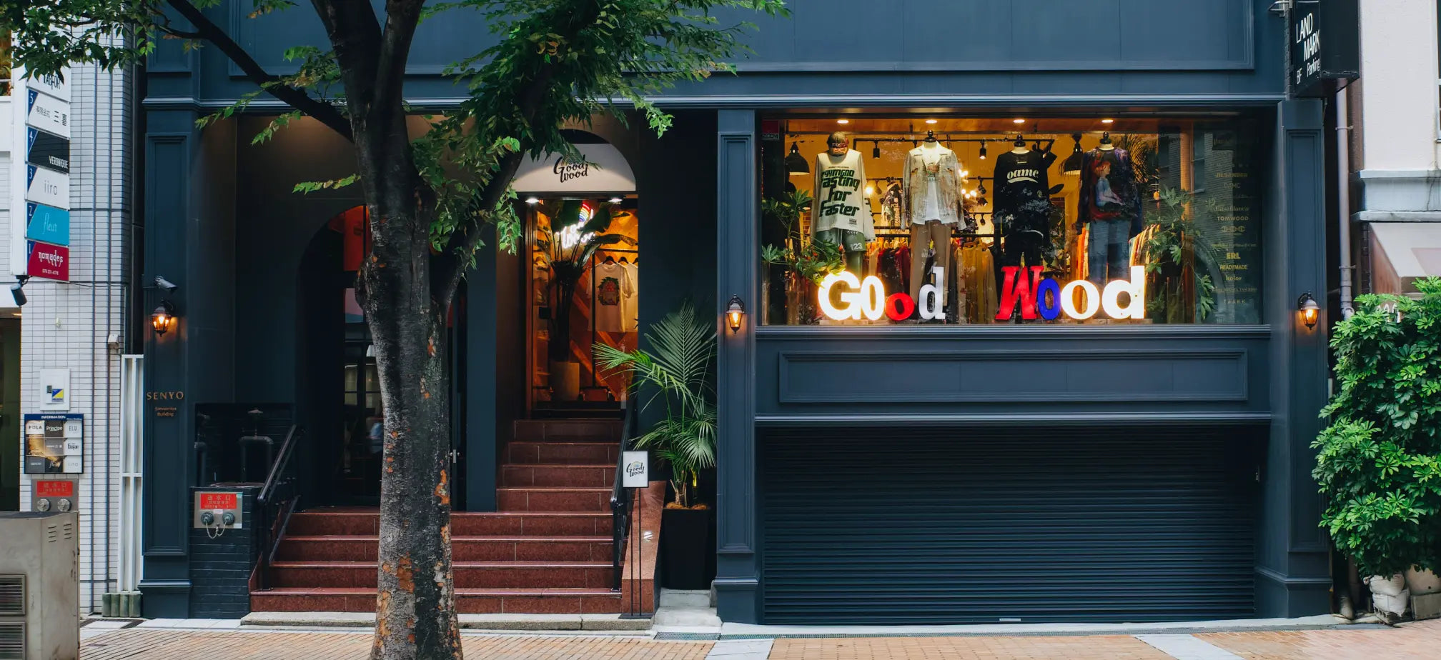 GOOD WOOD Kobe storefront in Sannomiya, Japan