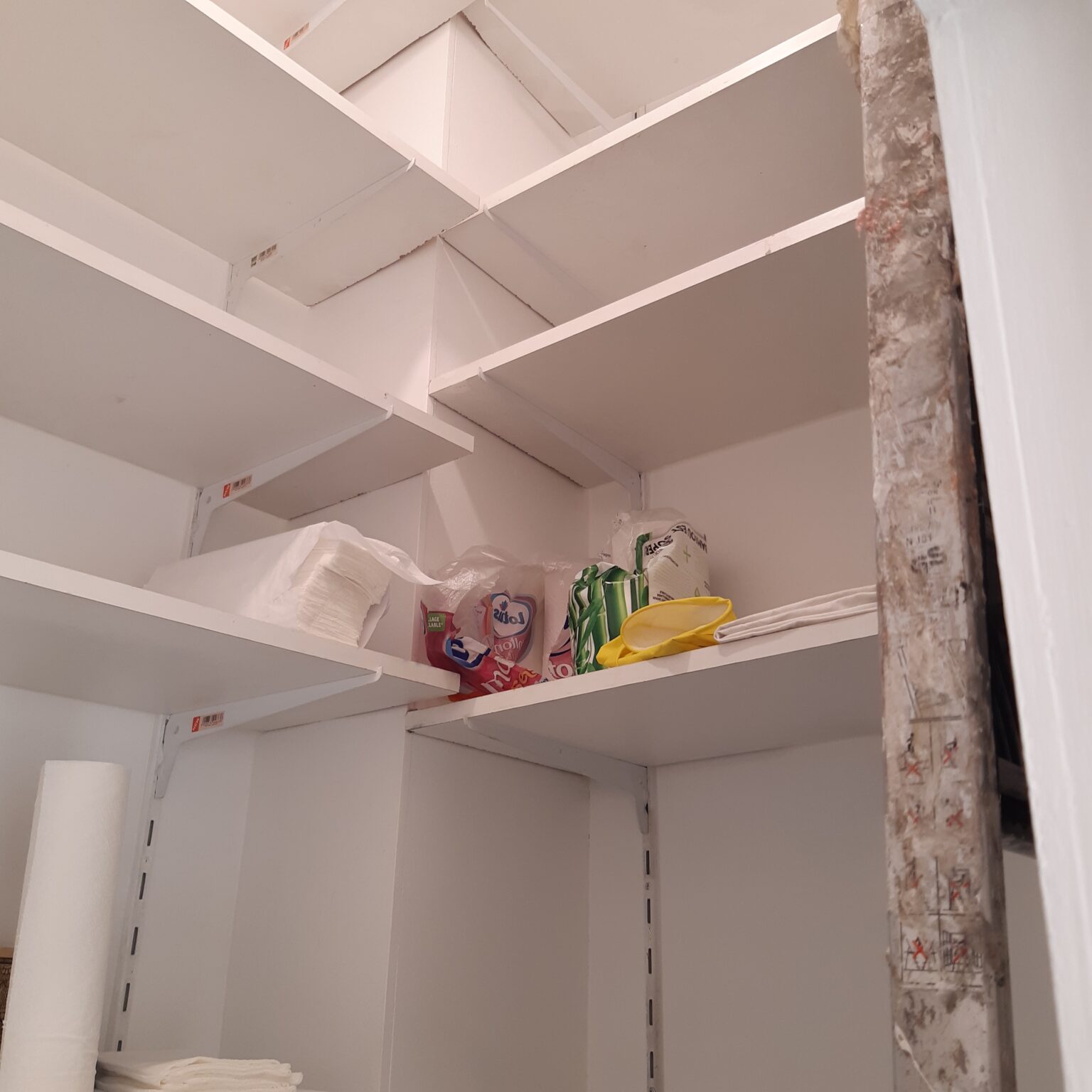 Storage shelves in 43 Rue Charlot showroom Paris