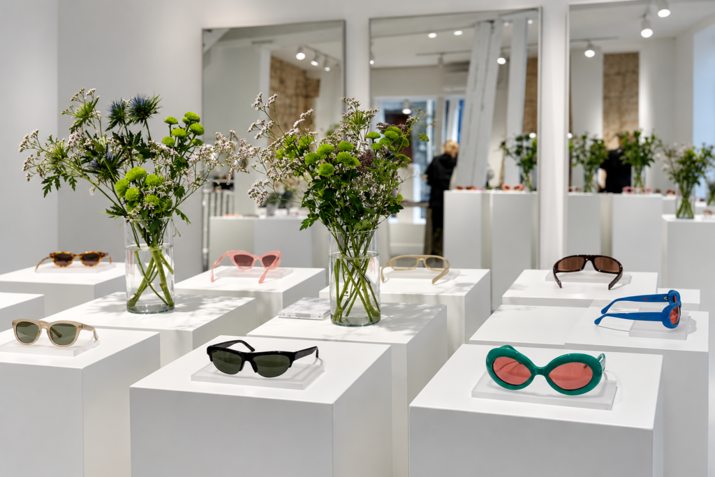 RETROSUPERFUTURE eyewear display at 97 Rue de Turenne during SILMO Paris 2026