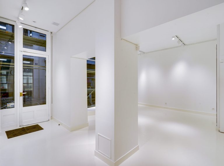 Back room seating nook for appointments — 43 Rue Charlot showroom