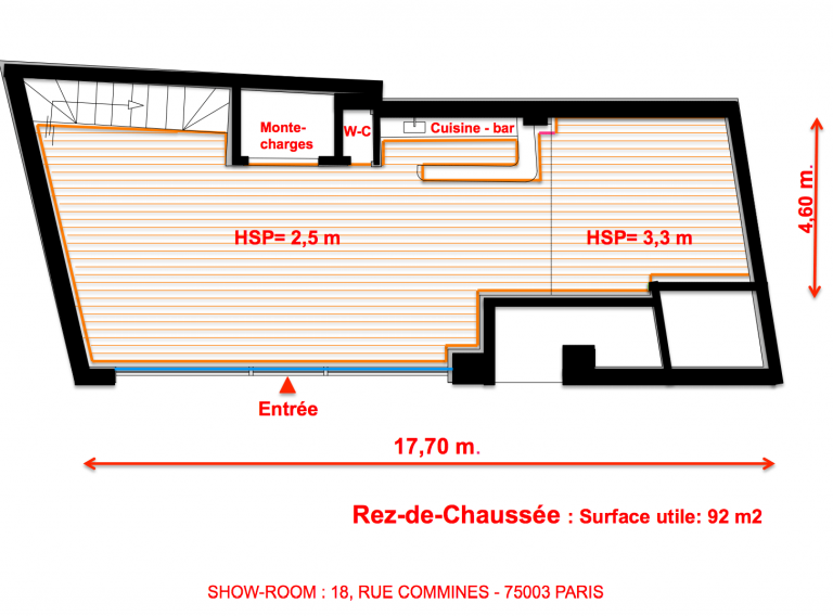 showroom-commines-quartier-du-marais-plan-RDC